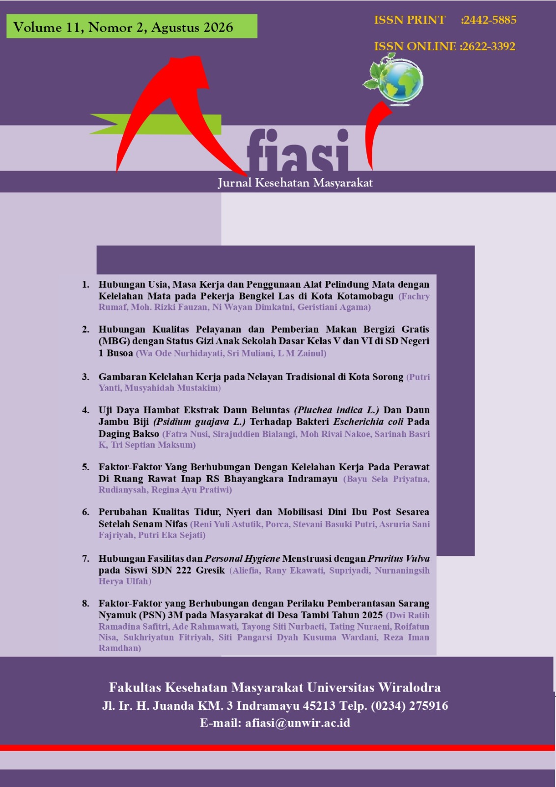 					View Vol. 11 No. 2 (2026): Afiasi
				